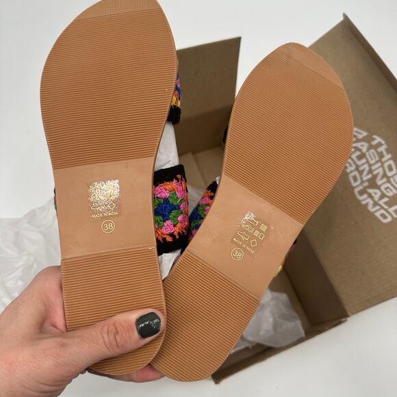MANEBI x Evereve New in Box Crochet Double Strap Sandal // 7.5 - Picture 12 of 15